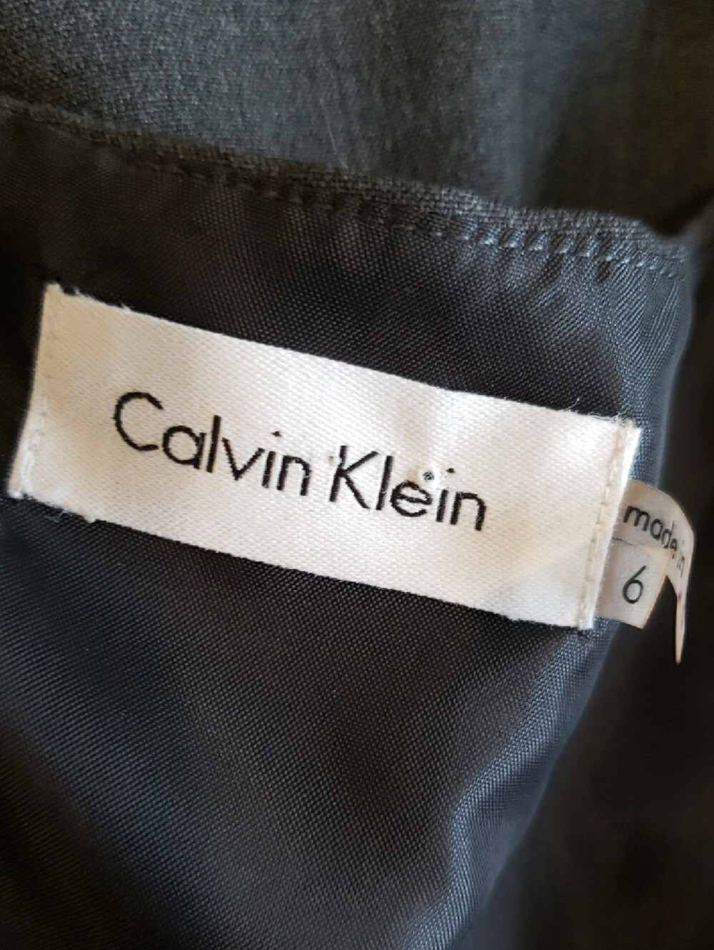 Calvin Klein Black Classic Sleeveless Sheath Dress Square Neck - Picture 5 of 6
